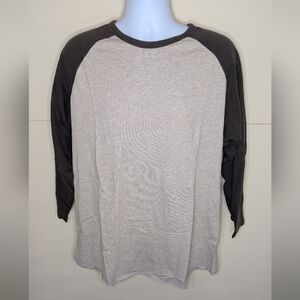 GAP Two-Tone Baseball Tee Mid Length Sleeve